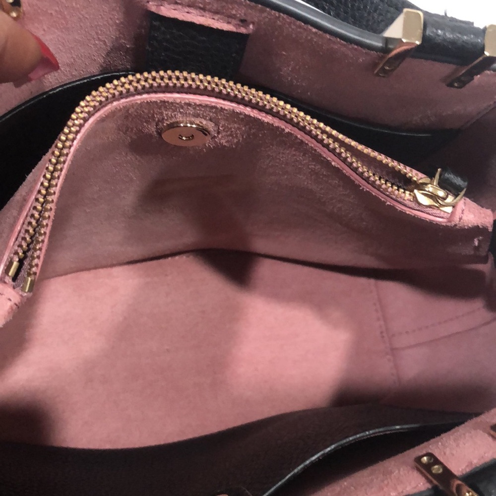 Kate Spade Black Pebble LeatherTote with Bow Accent-EUC - Picture 9 of 11